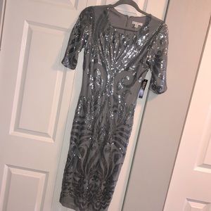 New York and Company Stretch Sequin Midi Dress XS